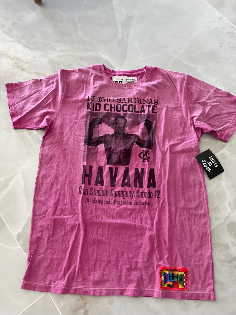 Roots Of Fight LIMITED EDITION Chocolate Havana Graphic Tee - Pink